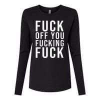 Fuck Off You Fucking Fuck Funny Womens Cotton Relaxed Long Sleeve T-Shirt