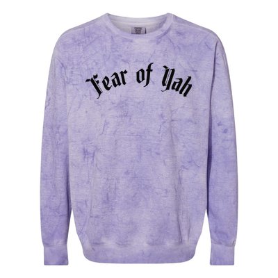 Fear Of Yah Colorblast Crewneck Sweatshirt