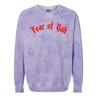 Fear Of Yah Colorblast Crewneck Sweatshirt