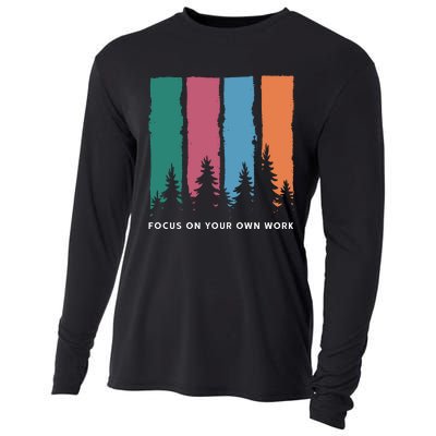 Focus On Your Own Work Cooling Performance Long Sleeve Crew