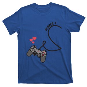 Funny Player 1 Player 2 Matching Gamer Couple Him Her Funny Gift Cool Gift T-Shirt