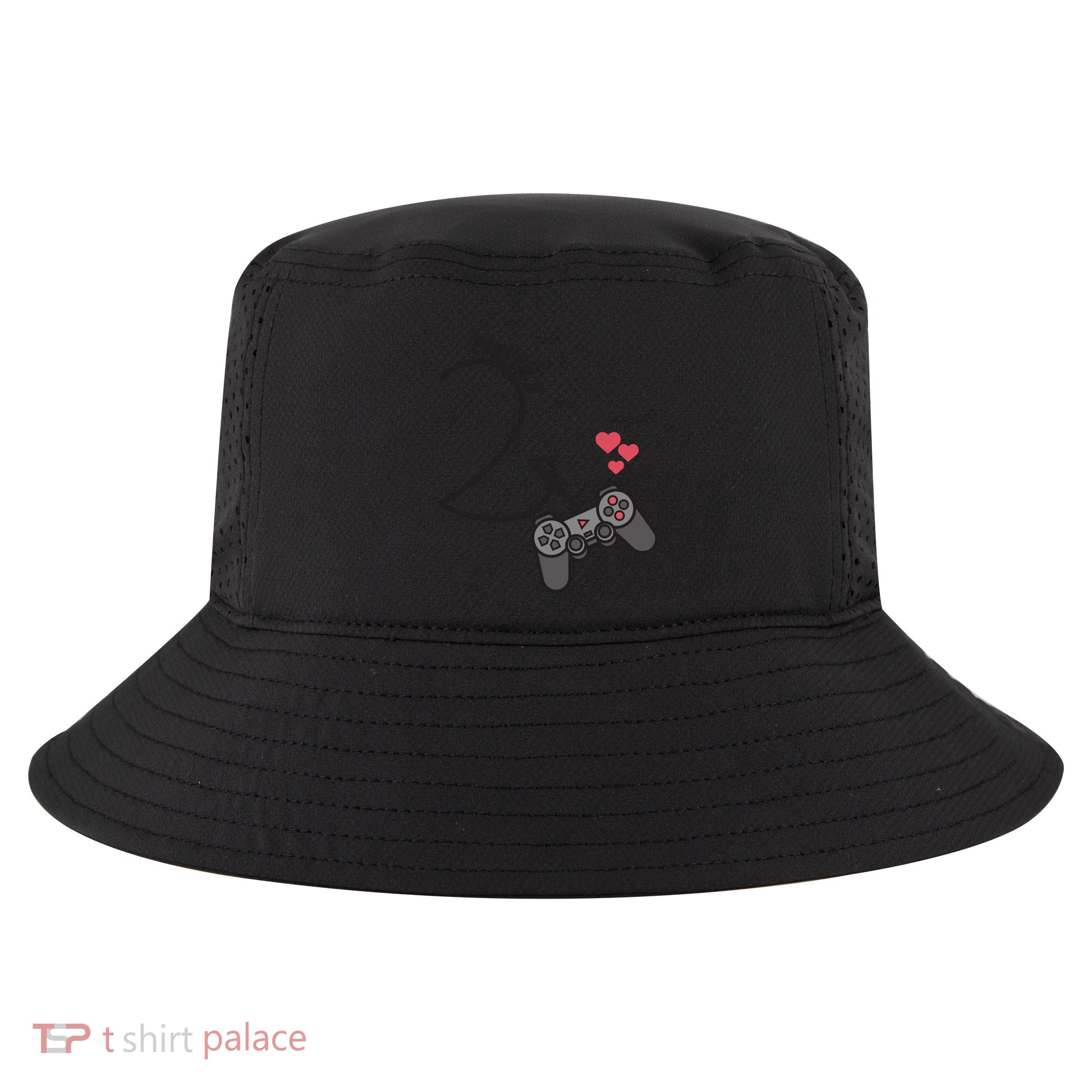 Funny Player 1 Player 2 Matching Gamer Couple Him Her Funny Gift Cool Comfort Performance Bucket Hat