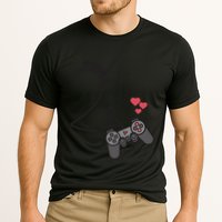 Funny Player 1 Player 2 Matching Gamer Couple Him Her Funny Gift Cooling Performance Crew T-Shirt