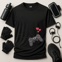 Funny Player 1 Player 2 Matching Gamer Couple Him Her Funny Gift Cooling Performance Crew T-Shirt