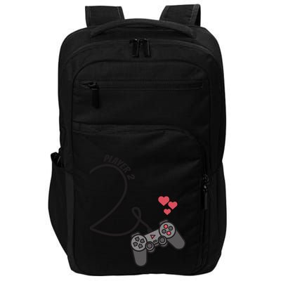 Funny Player 1 Player 2 Matching Gamer Couple Him Her Funny Gift Impact Tech Backpack