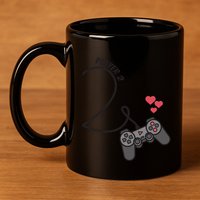 Funny Player 1 Player 2 Matching Gamer Couple Him Her Funny Gift 11oz C Handle Ceramic Mug