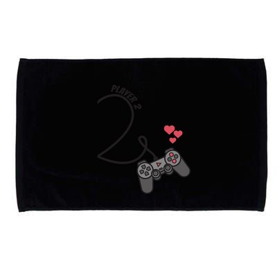 Funny Player 1 Player 2 Matching Gamer Couple Him Her Funny Gift Microfiber Hand Towel