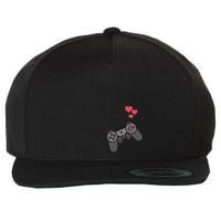 Funny Player 1 Player 2 Matching Gamer Couple Him Her Funny Gift Wool Snapback Cap
