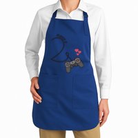 Funny Player 1 Player 2 Matching Gamer Couple Him Her Funny Gift Apron