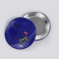 Funny Player 1 Player 2 Matching Gamer Couple Him Her Funny Gift Button