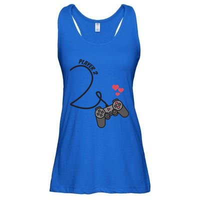 Funny Player 1 Player 2 Matching Gamer Couple Him Her Funny Gift Ladies Essential Flowy Tank