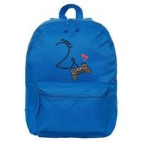 Funny Player 1 Player 2 Matching Gamer Couple Him Her Funny Gift 16 in Basic Backpack