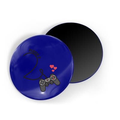 Funny Player 1 Player 2 Matching Gamer Couple Him Her Funny Gift Magnet