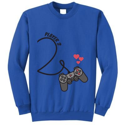 Funny Player 1 Player 2 Matching Gamer Couple Him Her Funny Gift Tall Sweatshirt