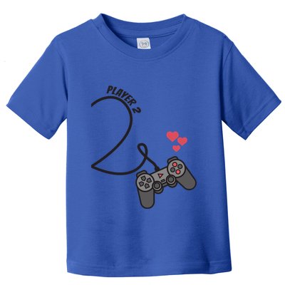 Funny Player 1 Player 2 Matching Gamer Couple Him Her Funny Gift Toddler T-Shirt