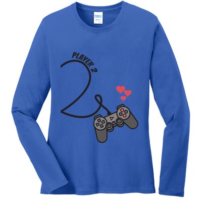 Funny Player 1 Player 2 Matching Gamer Couple Him Her Funny Gift Ladies Long Sleeve Shirt