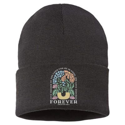 Forever Psalm 135:1 Sustainable Knit Beanie