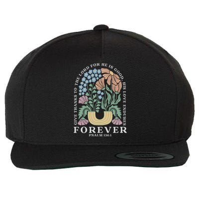 Forever Psalm 135:1 Wool Snapback Cap