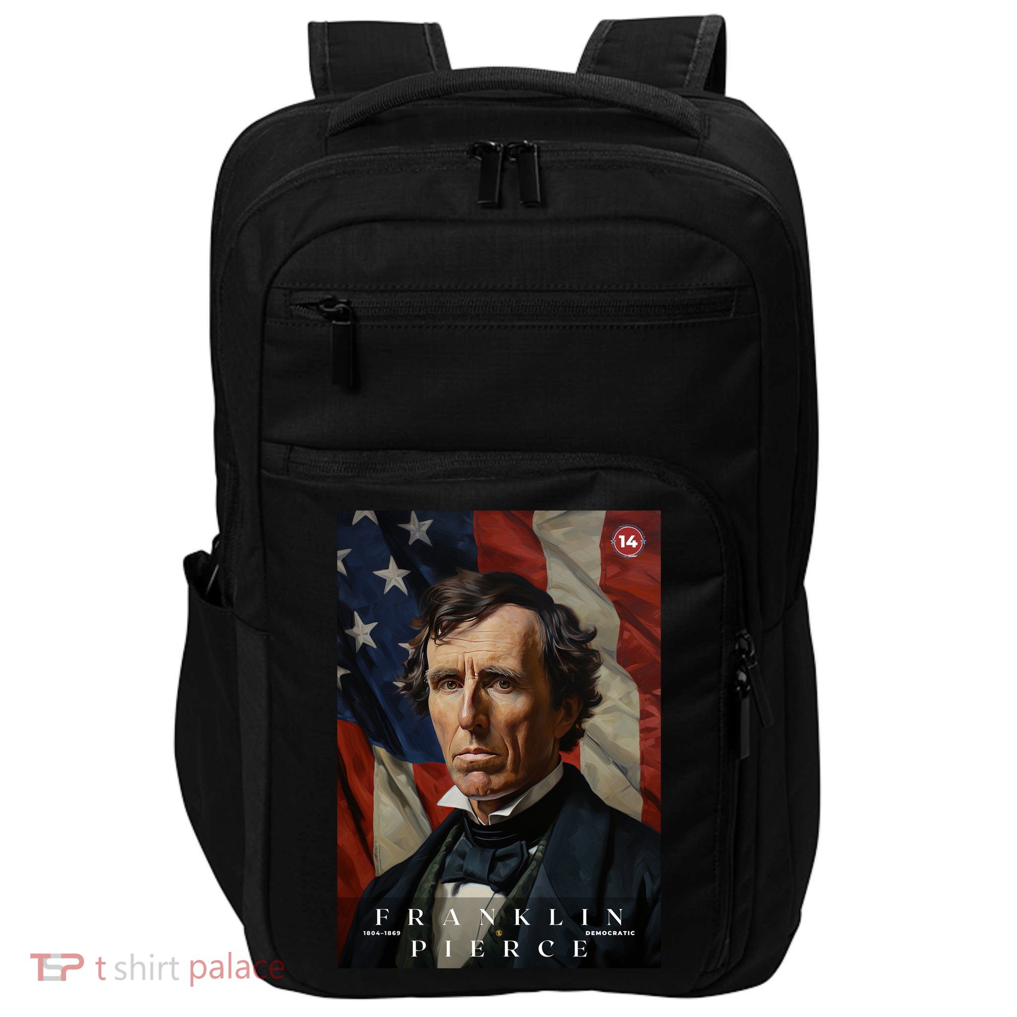 Franklin Pierce 14th President Of The United States Portrait Impact Tech Backpack