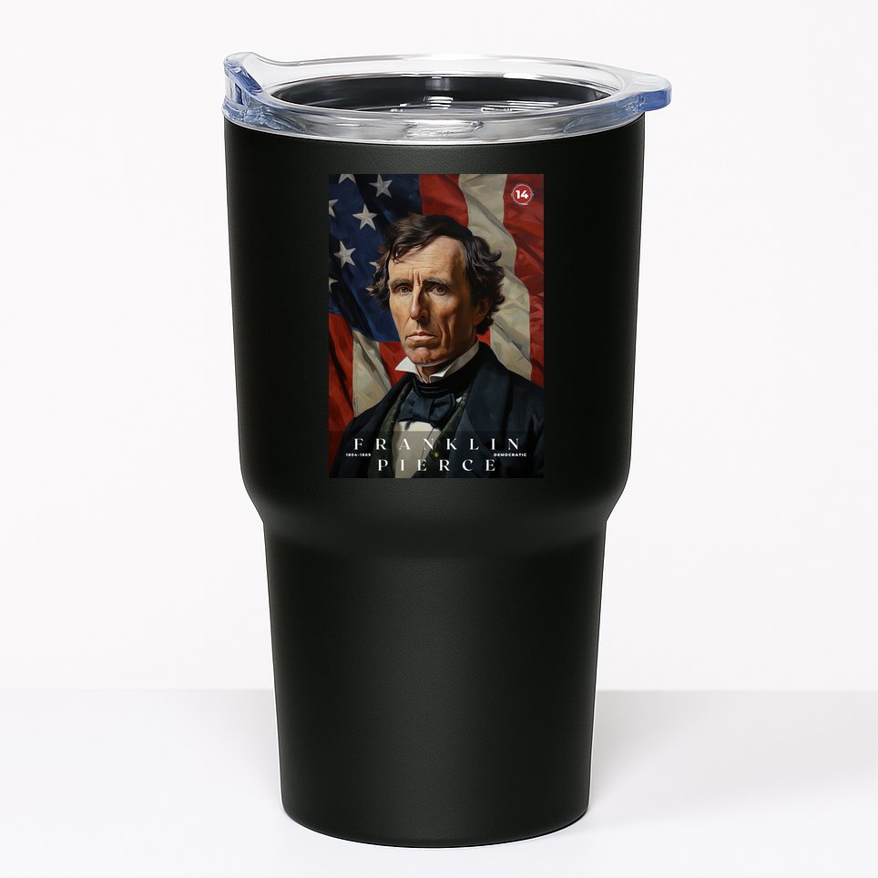 Franklin Pierce 14th President Of The United States Portrait Tumbler