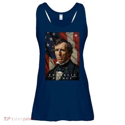 Franklin Pierce 14th President Of The United States Portrait Ladies Essential Flowy Tank