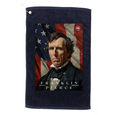 Franklin Pierce 14th President Of The United States Portrait Golf Towel