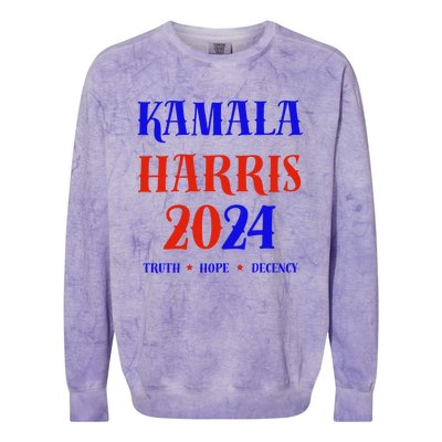 Funny President 2024 Colorblast Crewneck Sweatshirt