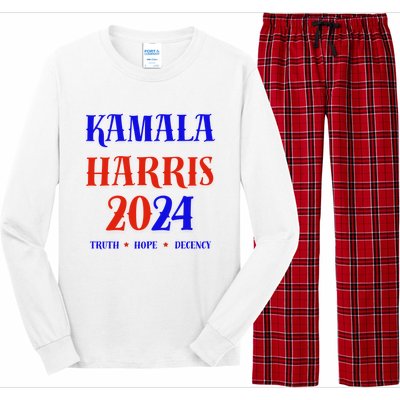 Funny President 2024 Long Sleeve Pajama Set