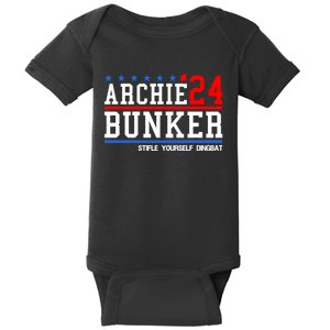 Funny President 2024 Stifle Yourself Dingbat Archie Bunker 24 For President 2024 Baby Bodysuit