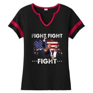 Funny Pro 2024 Fight Fight Fight 2024 Ladies Halftime Notch Neck Tee