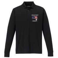 Funny Pro 2024 Fight Fight Fight 2024 Performance Long Sleeve Polo