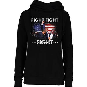 Funny Pro 2024 Fight Fight Fight 2024 Womens Funnel Neck Pullover Hood