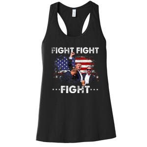 Funny Pro 2024 Fight Fight Fight 2024 Women's Racerback Tank