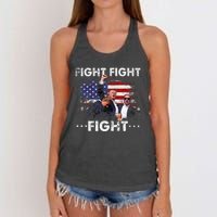 Funny Pro 2024 Fight Fight Fight 2024 Women's Knotted Racerback Tank