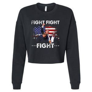 Funny Pro 2024 Fight Fight Fight 2024 Cropped Pullover Crew