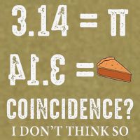 Funny Pi 314 = Pie Coincidence I Think Not Math Pun Garment-Dyed Women's Muscle Tee