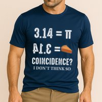 Funny Pi 314 = Pie Coincidence I Think Not Math Pun Performance Shirt