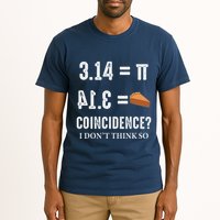 Funny Pi 314 = Pie Coincidence I Think Not Math Pun Tall T-Shirt