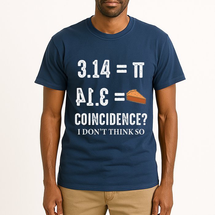 Funny Pi 314 = Pie Coincidence I Think Not Math Pun Tall T-Shirt