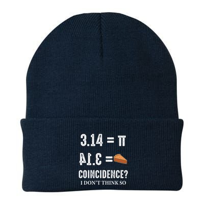 Funny Pi 314 = Pie Coincidence I Think Not Math Pun Beanie