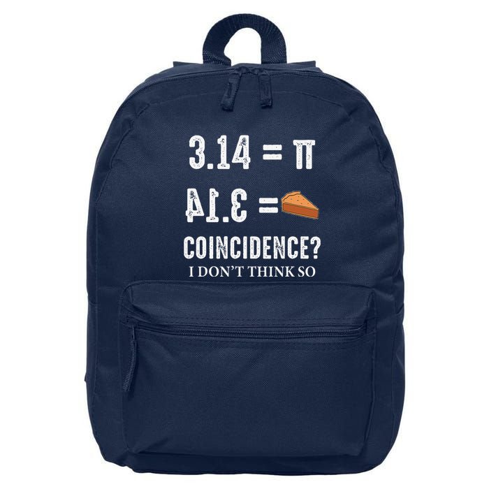Funny Pi 314 = Pie Coincidence I Think Not Math Pun 16 in Basic Backpack