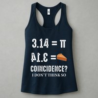 Funny Pi 314 = Pie Coincidence I Think Not Math Pun Womens Tank Top