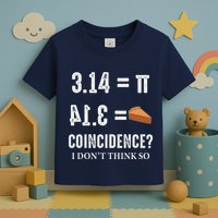 Funny Pi 314 = Pie Coincidence I Think Not Math Pun Toddler T-Shirt