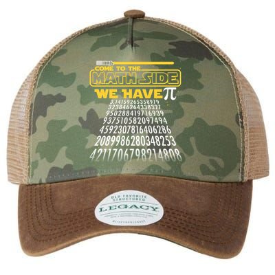 Funny Pi 3.14 Day Come To The Math Side We Have Pi Legacy Tie Dye Trucker Hat