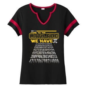 Funny Pi 3.14 Day Come To The Math Side We Have Pi Ladies Halftime Notch Neck Tee