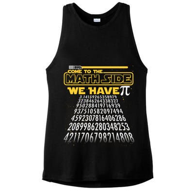 Funny Pi 3.14 Day Come To The Math Side We Have Pi Ladies PosiCharge Tri-Blend Wicking Tank