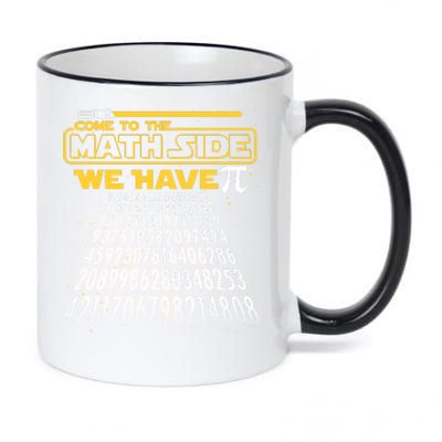 Funny Pi 3.14 Day Come To The Math Side We Have Pi 11oz Black Color Changing Mug