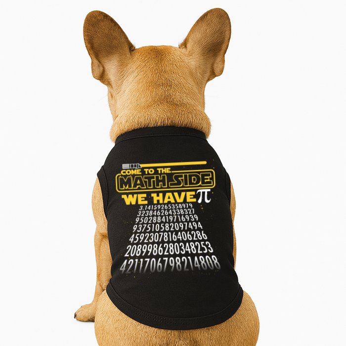 Funny Pi 3.14 Day Come To The Math Side We Have Pi Doggie Tank