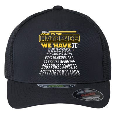 Funny Pi 3.14 Day Come To The Math Side We Have Pi Flexfit Unipanel Trucker Cap