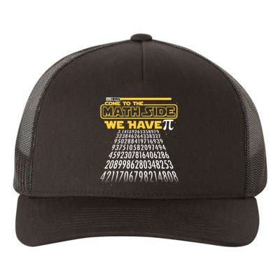 Funny Pi 3.14 Day Come To The Math Side We Have Pi Yupoong Adult 5-Panel Trucker Hat